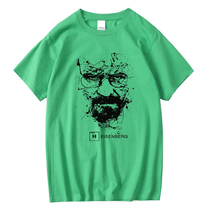 Men Casual 100% Cotton T Shirts Men Heisenberg