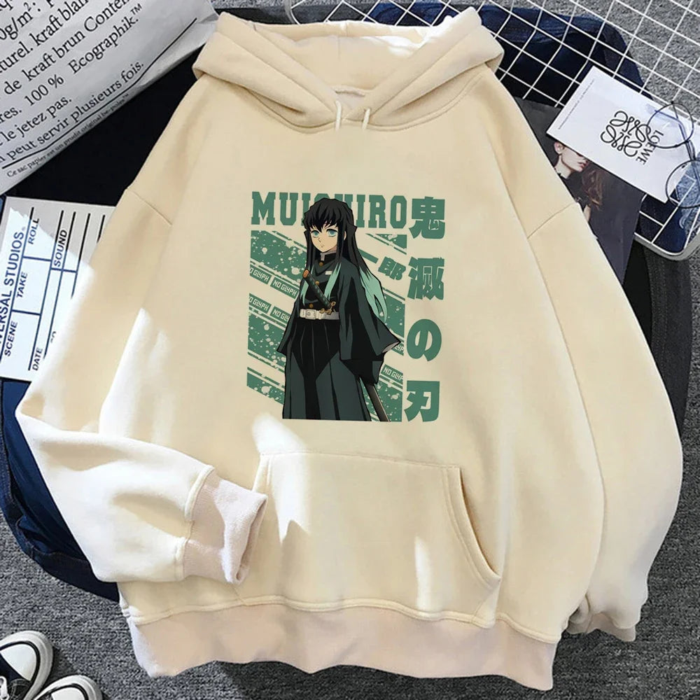 Muichiro Tokito Women Print Winter Hoodie