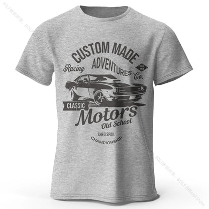 Men's Motors Printed T-Shirt 100% Cotton