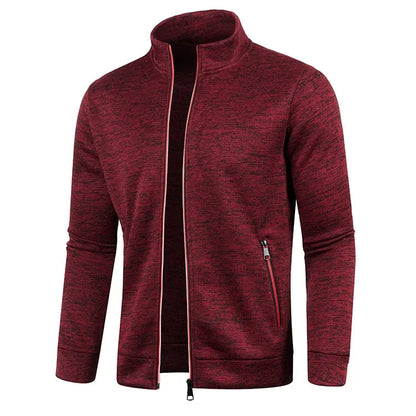 Men's Long Sleeves Zipper Knit Fashion Hoodies