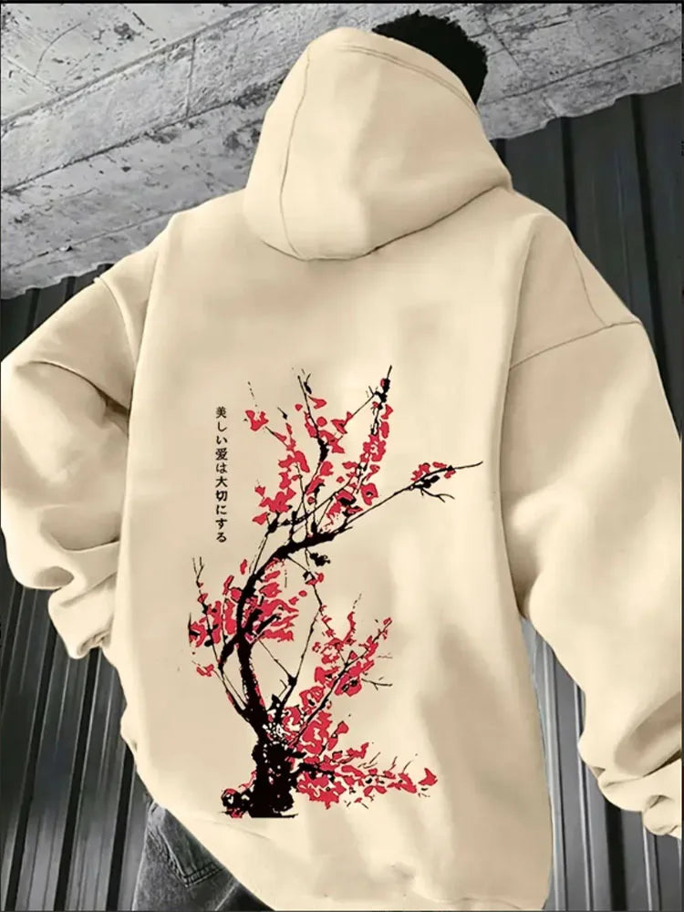 Japanese streetwear Harajuku hoodie for men
