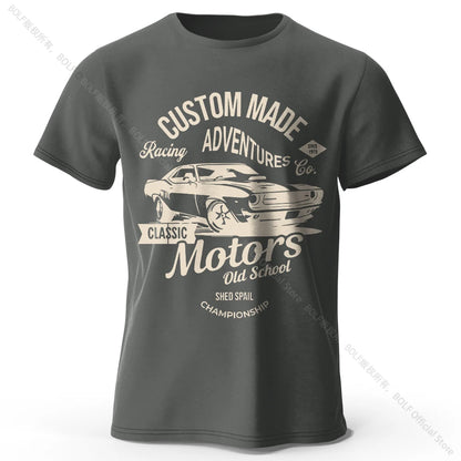 Men's Motors Printed T-Shirt 100% Cotton