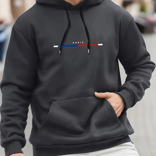 Parisian Hoodies Men Casual, Sporty and Simple