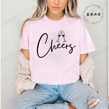 Stylish Women T-Shirts Casual Fashion Pink Top
