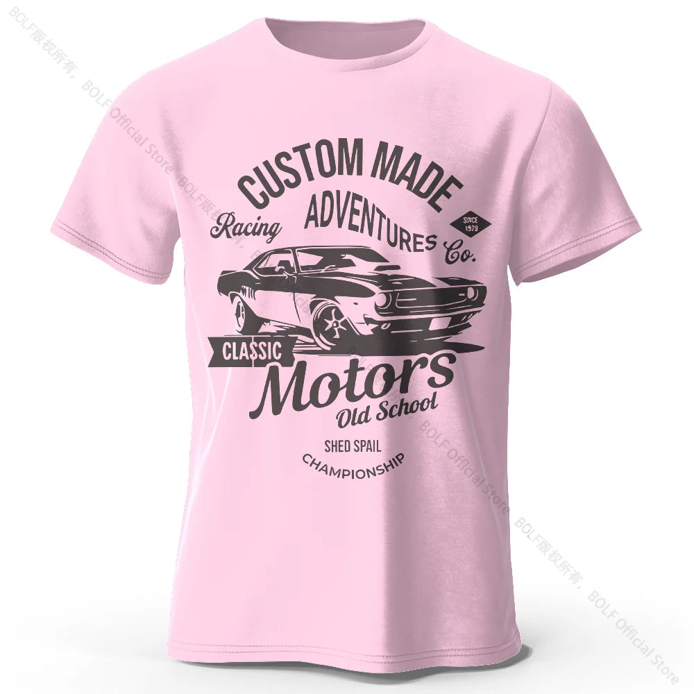 Men's Motors Printed T-Shirt 100% Cotton