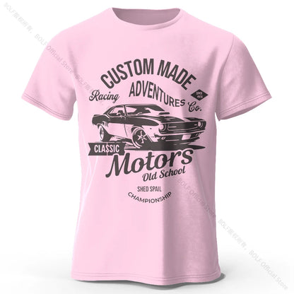 Men's Motors Printed T-Shirt 100% Cotton