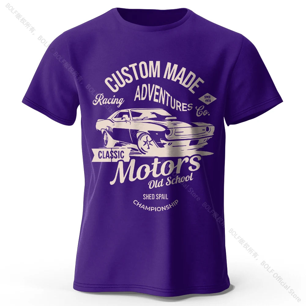 Men's Motors Printed T-Shirt 100% Cotton