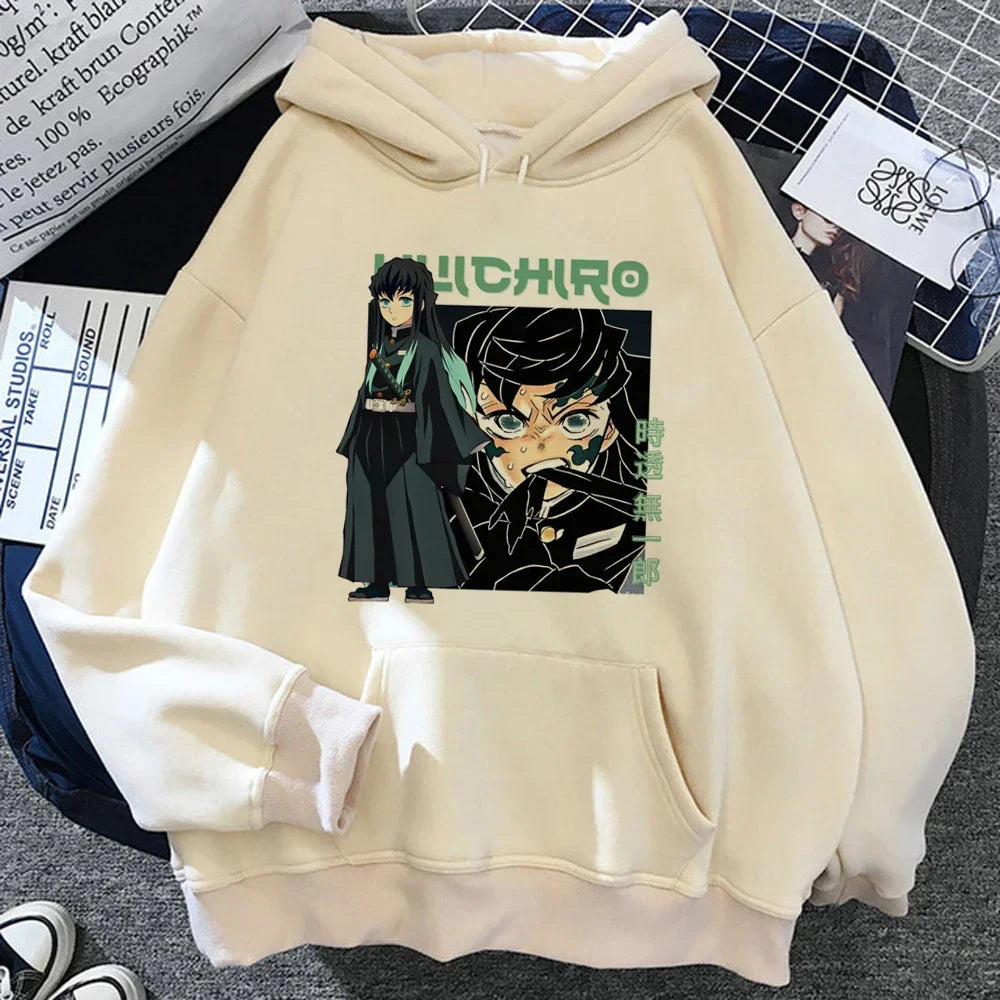 Muichiro Tokito Women Print Winter Hoodie