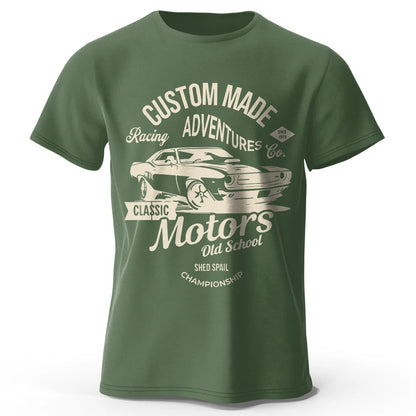 Men's Motors Printed T-Shirt 100% Cotton