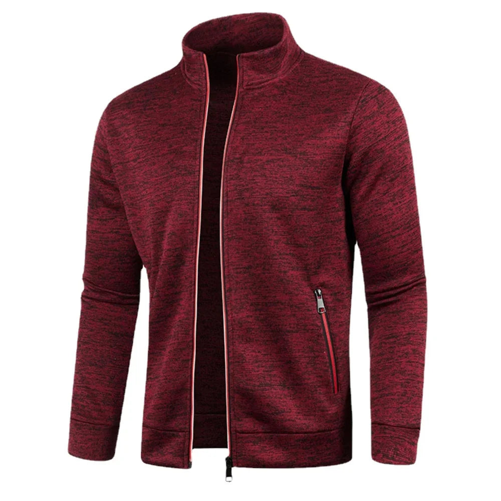 Men's Long Sleeves Zipper Knit Fashion Hoodies