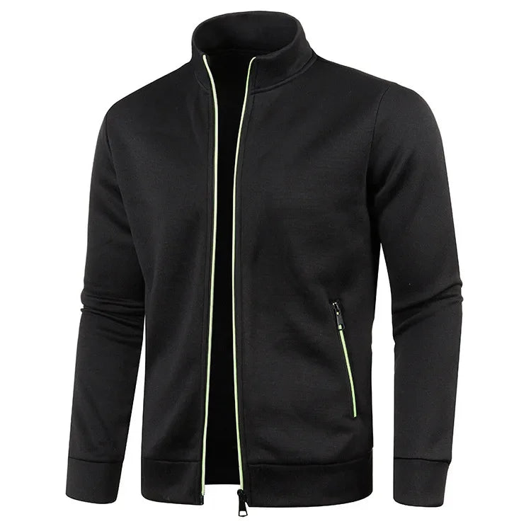 Men's Long Sleeves Zipper Knit Fashion Hoodies
