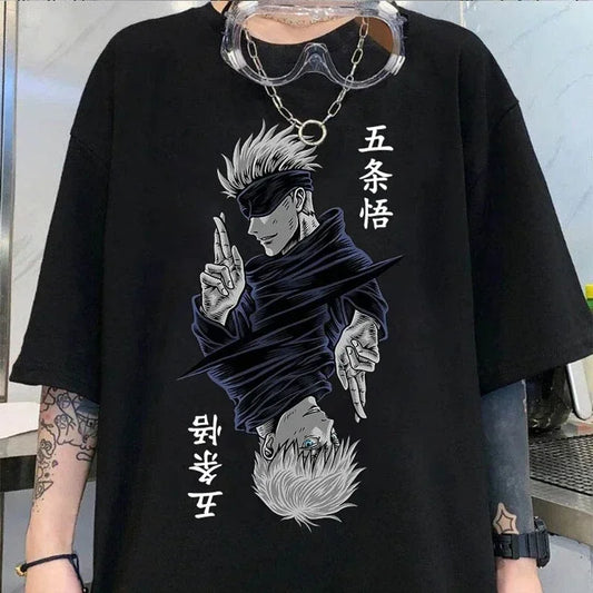 Women's T Shirt Anime Printed Short Sleeve