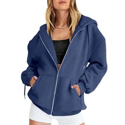 Fashion Zip Up Sweatshirt Women Jacket Hoodies