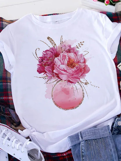 Brave Soul American Retro White T-shirt Women