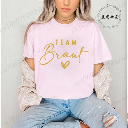 Stylish Women T-Shirts Casual Fashion Pink Top