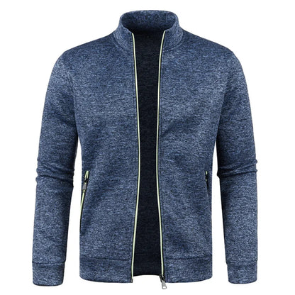 Men's Long Sleeves Zipper Knit Fashion Hoodies