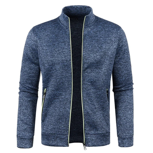 Men's Long Sleeves Zipper Knit Fashion Hoodies