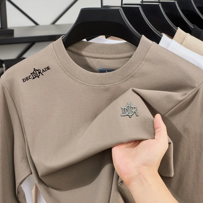 High end luxury casual long sleeved T-shirt men