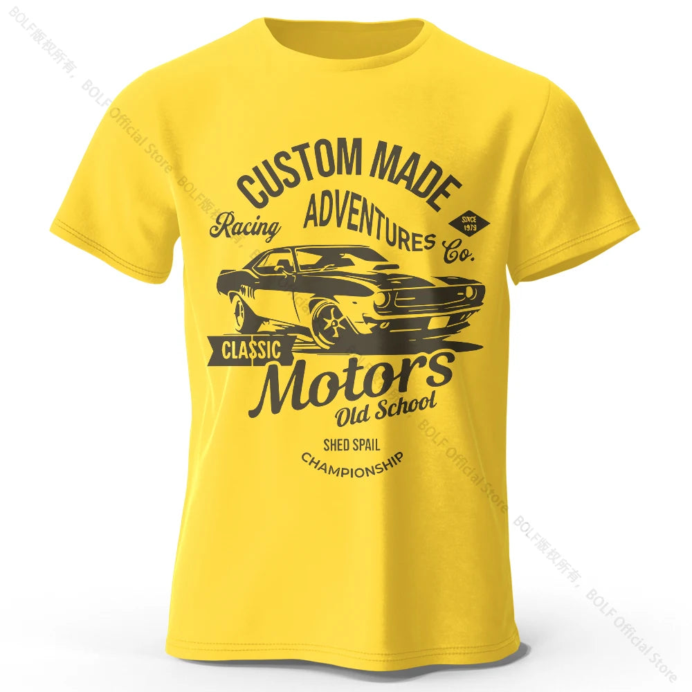 Men's Motors Printed T-Shirt 100% Cotton