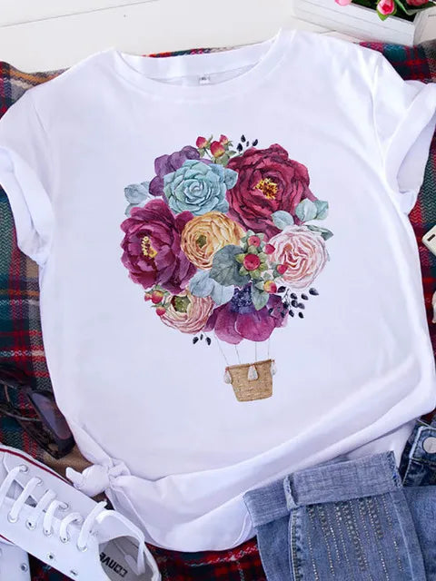 Brave Soul American Retro White T-shirt Women