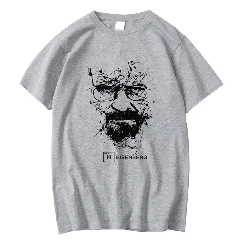 Men Casual 100% Cotton T Shirts Men Heisenberg