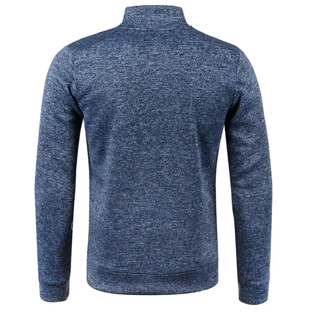 Men's Long Sleeves Zipper Knit Fashion Hoodies