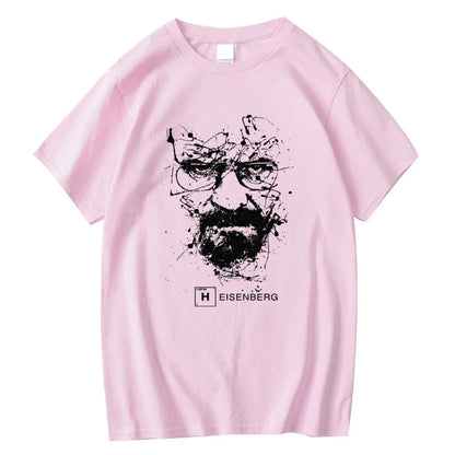 Men Casual 100% Cotton T Shirts Men Heisenberg