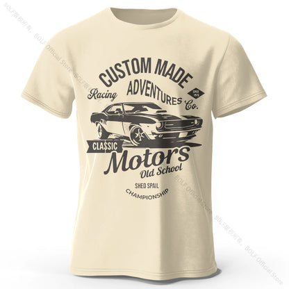 Men's Motors Printed T-Shirt 100% Cotton