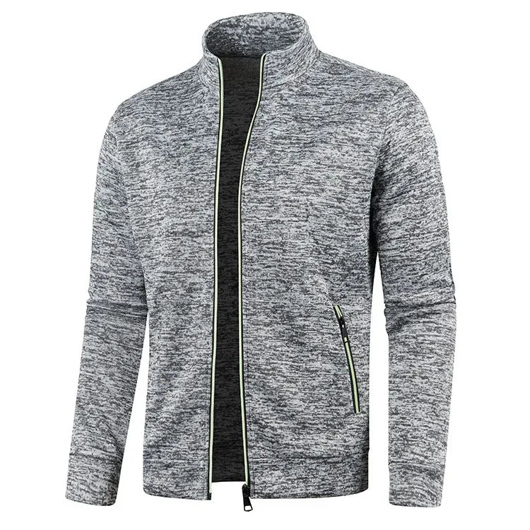 Men's Long Sleeves Zipper Knit Fashion Hoodies