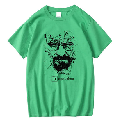 Men Casual 100% Cotton T Shirts Men Heisenberg
