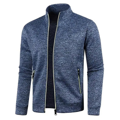 Men's Long Sleeves Zipper Knit Fashion Hoodies