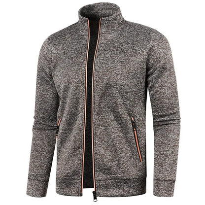 Men's Long Sleeves Zipper Knit Fashion Hoodies
