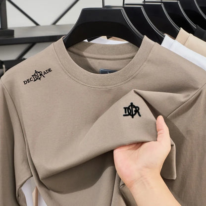 High end luxury casual long sleeved T-shirt men