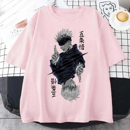 Women's T Shirt Anime Printed Short Sleeve