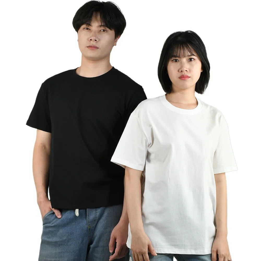 Men O Neck T-shirt High Quality Cotton Solid Color