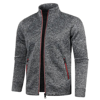 Men's Long Sleeves Zipper Knit Fashion Hoodies