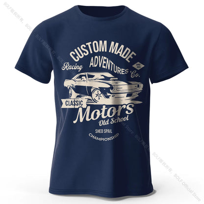 Men's Motors Printed T-Shirt 100% Cotton