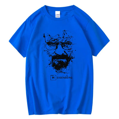 Men Casual 100% Cotton T Shirts Men Heisenberg