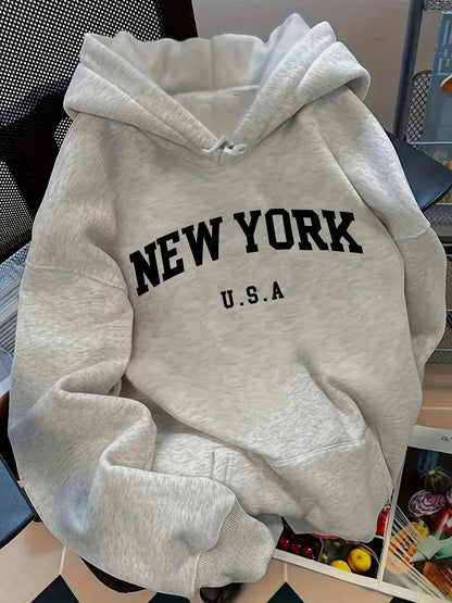 Women's Hoodie NEW YORK U.S.A. Lettering