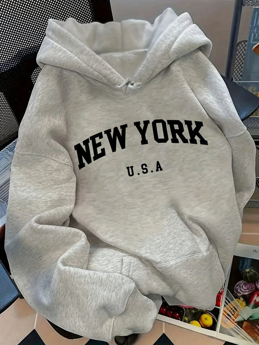 Women's Hoodie NEW YORK U.S.A. Lettering