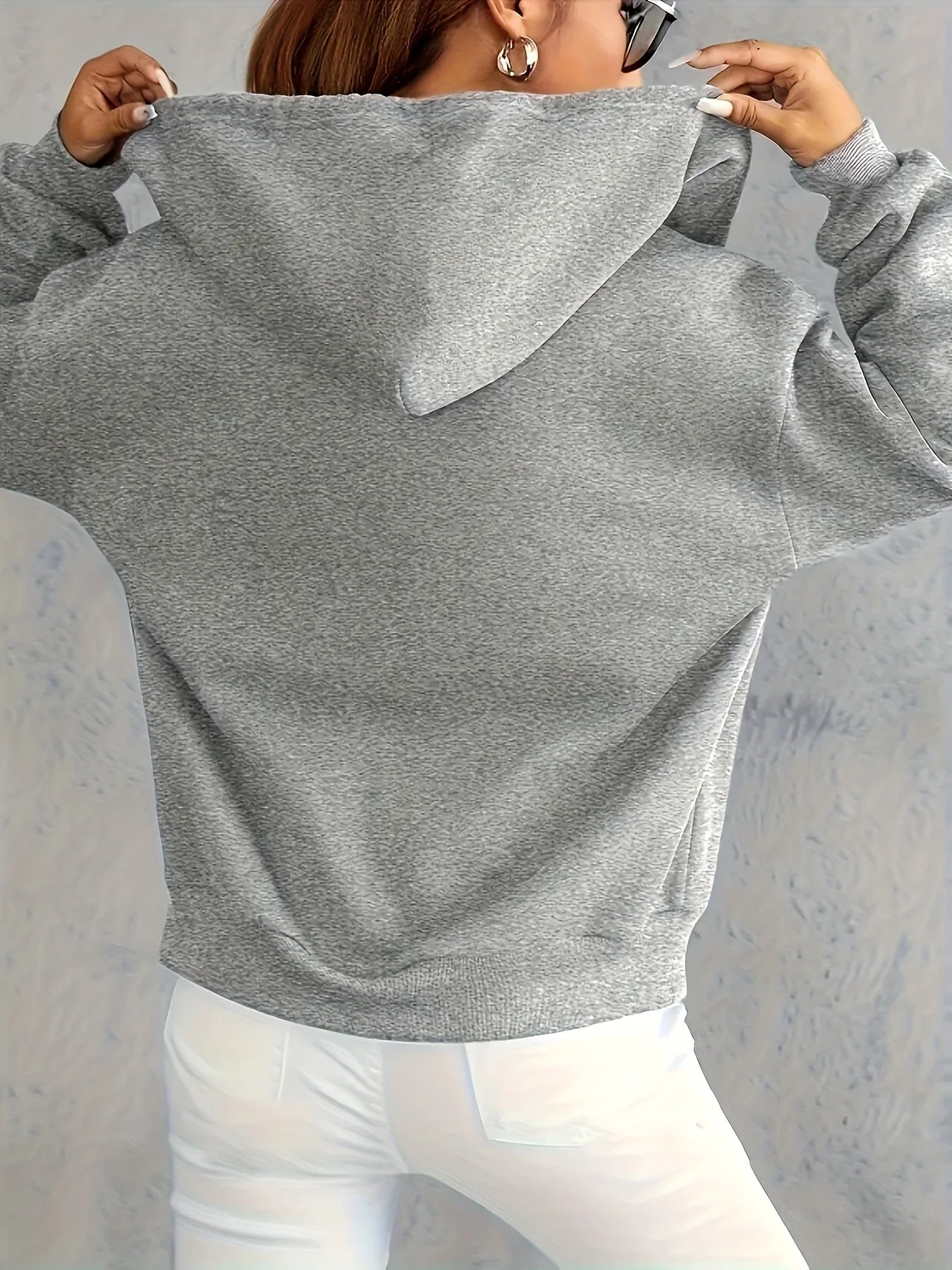 Women's Hoodie Zip-Up Casual Long Sleeve