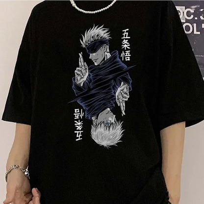 Women's T Shirt Anime Printed Short Sleeve