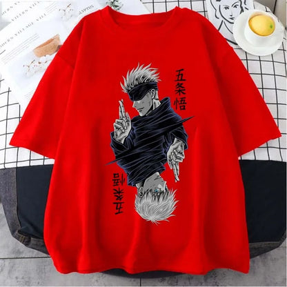 Women's T Shirt Anime Printed Short Sleeve