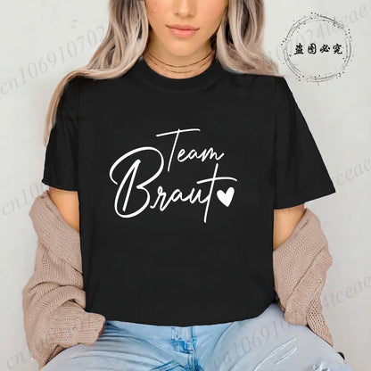 Women T-Shirts Casual Fashion BLACK Top JGA