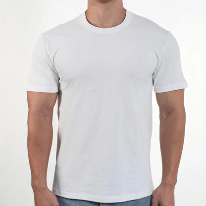Men O Neck T-shirt High Quality Cotton Solid Color