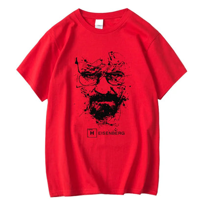 Men Casual 100% Cotton T Shirts Men Heisenberg