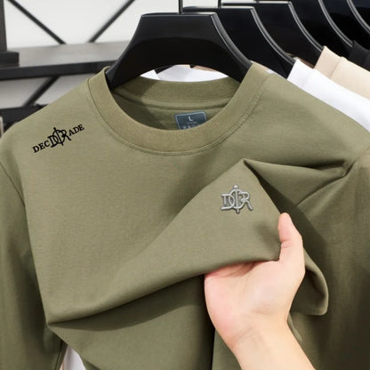 High end luxury casual long sleeved T-shirt men